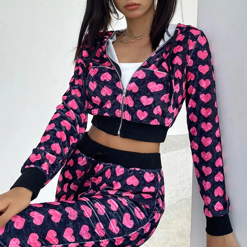 Women’s Zip Up Cropped Hoodies,Casual Long Sleeve Heart Print Slim Fit Sweatshirts Sweatshirts Autumn Tops 2021 Women's Clothing
Women’s Zip Up Cropped Hoodies,Casual Long Sleeve Heart Print Slim Fit Sweatshirts Sweatshirts Autumn Tops 2021 Women's Clothing