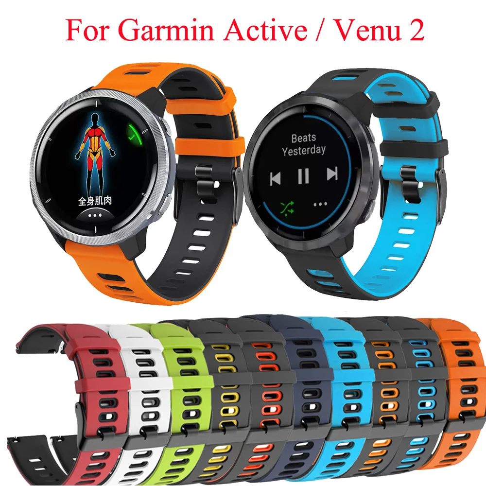 22mm Silicone Replacement Straps for Garmin Active / Venu 2/ Vivoactive 4 /Venu2 wristband for Forerunner 745 Watch band
22mm Silicone Replacement Straps for Garmin Active / Venu 2/ Vivoactive 4 /Venu2 wristband for Forerunner 745 Watch band