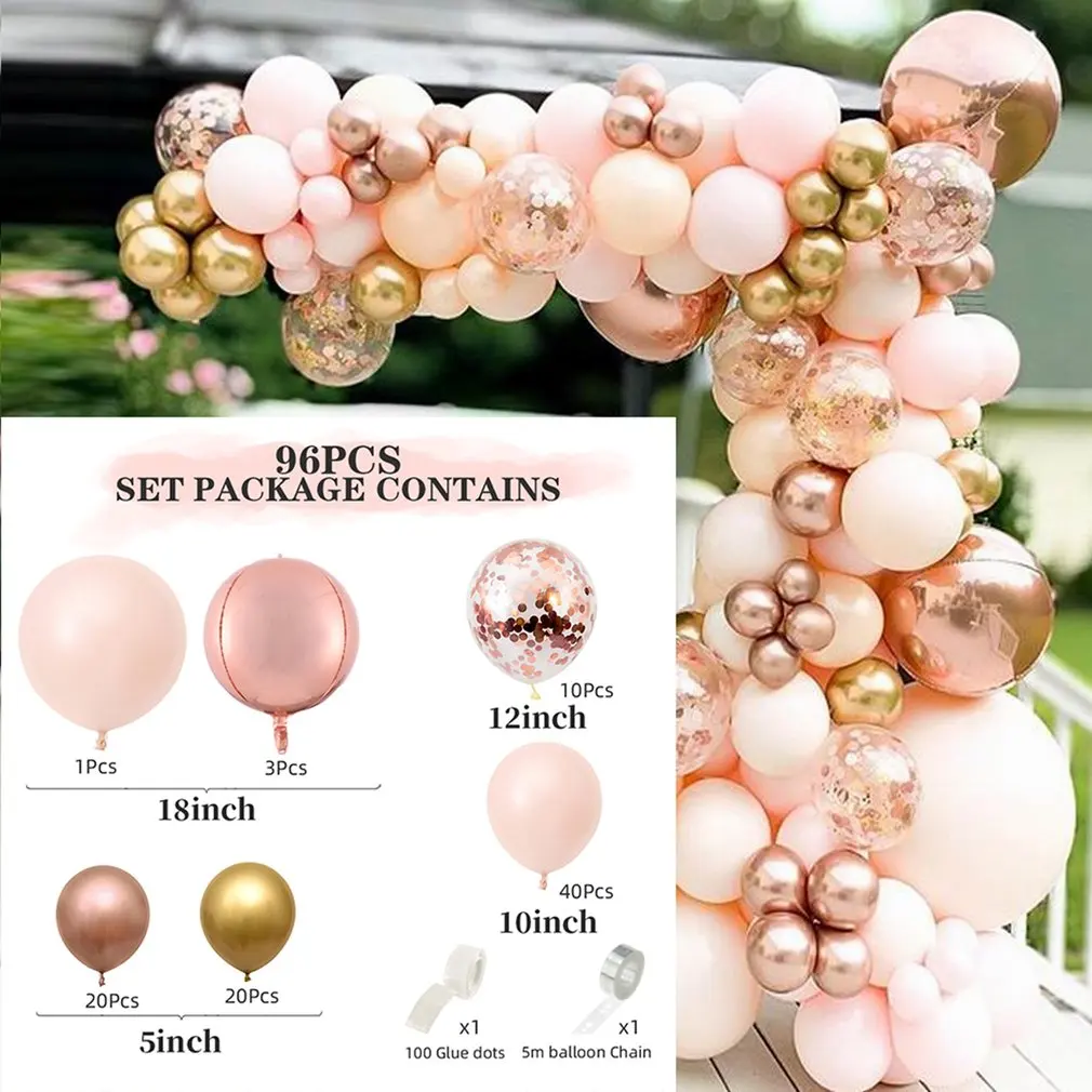 96pcs/set Balloons Garland Arch Kit Latex Ballons Birthday Valentine Wedding Party Balloons Decoration
96pcs/set Balloons Garland Arch Kit Latex Ballons Birthday Valentine Wedding Party Balloons Decoration