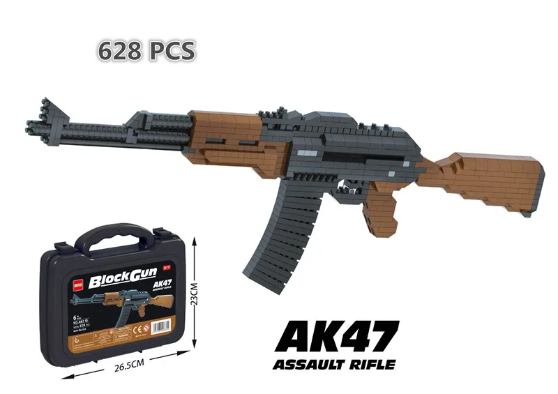 Новый дизайн мини-конструктор Creat Idea AWM AK47 VSK-94 98K HK416C строительные блоки кирпичи