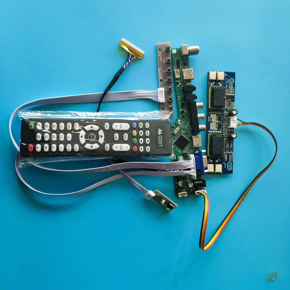 for M190EG01 V0 kit Module Controller Driver Board 4 lamps VGA AV TV USB Digital Signal 30pin New LCD 1280X1024 19" 
for M190EG01 V0 kit Module Controller Driver Board 4 lamps VGA AV TV USB Digital Signal 30pin New LCD 1280X1024 19"