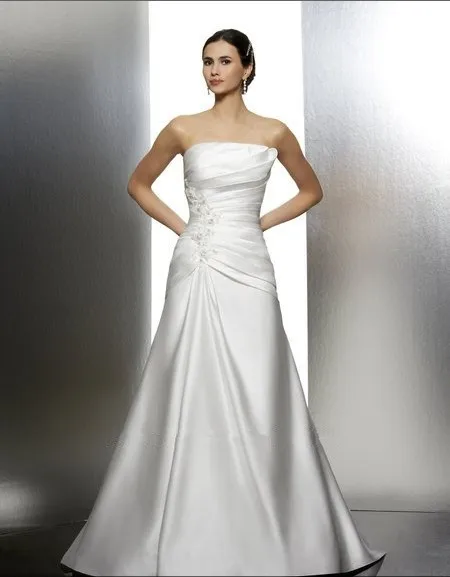 dresses new fashion 2016 married drop waist satin flare embroidered lace appliques pleated bodice sweep train wedding dresses
dresses new fashion 2016 married drop waist satin flare embroidered lace appliques pleated bodice sweep train wedding dresses