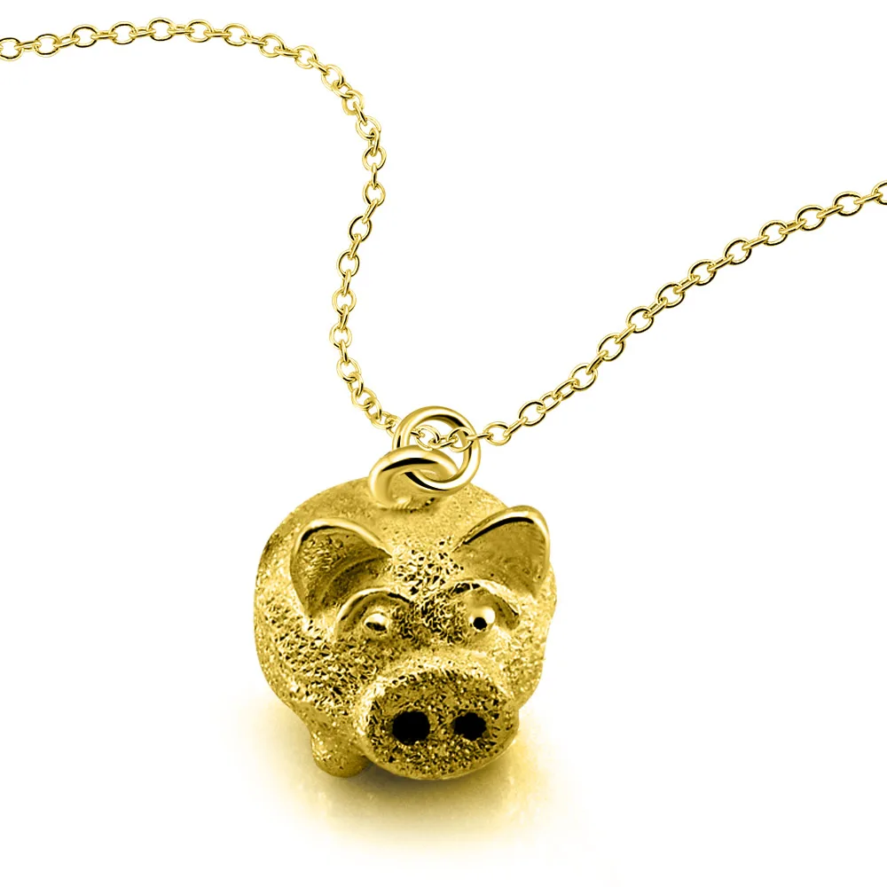 Cute 925 jewelry Chinese Zodiac pig necklace golden pig pendant necklace charm women silver plated gold choker 41-66CM
Cute 925 jewelry Chinese Zodiac pig necklace golden pig pendant necklace charm women silver plated gold choker 41-66CM