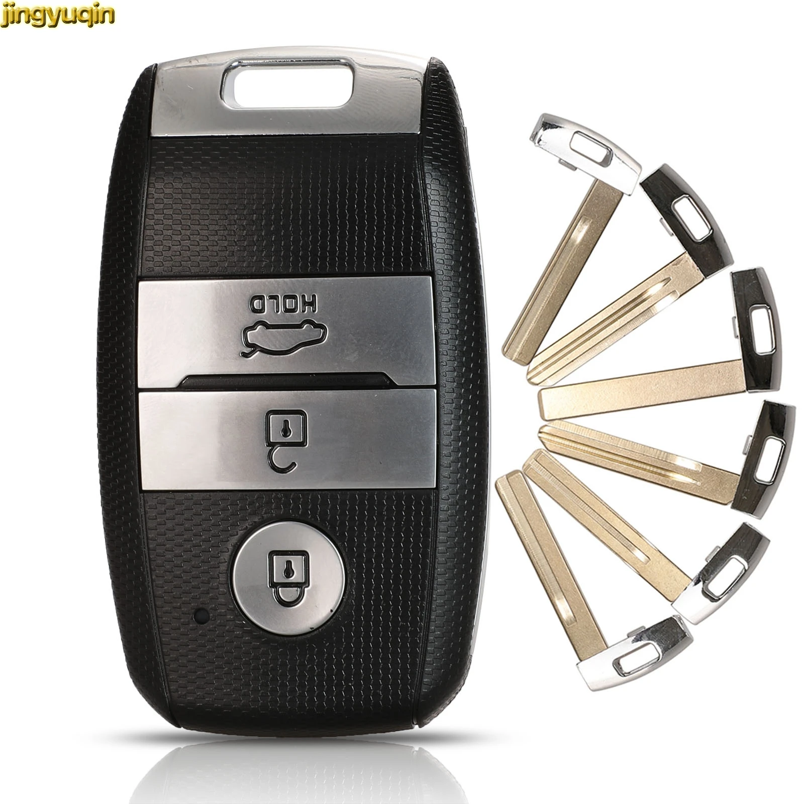 Фото Умный чехол для автомобильных ключей Jingyuqin 10 шт. откидной дистанционный KIA K3 K3S KX3 K4