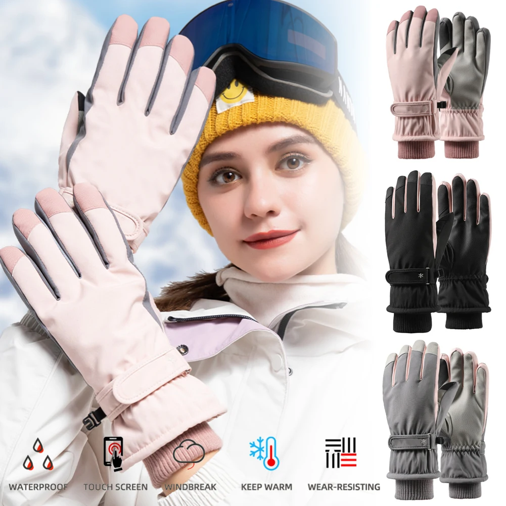 Woman Cold-proof Ski Gloves Waterproof Winter Gloves Cycling Fluff Warm Gloves For Touchscreen Cold Weather Windproof Anti Slip
Woman Cold-proof Ski Gloves Waterproof Winter Gloves Cycling Fluff Warm Gloves For Touchscreen Cold Weather Windproof Anti Slip