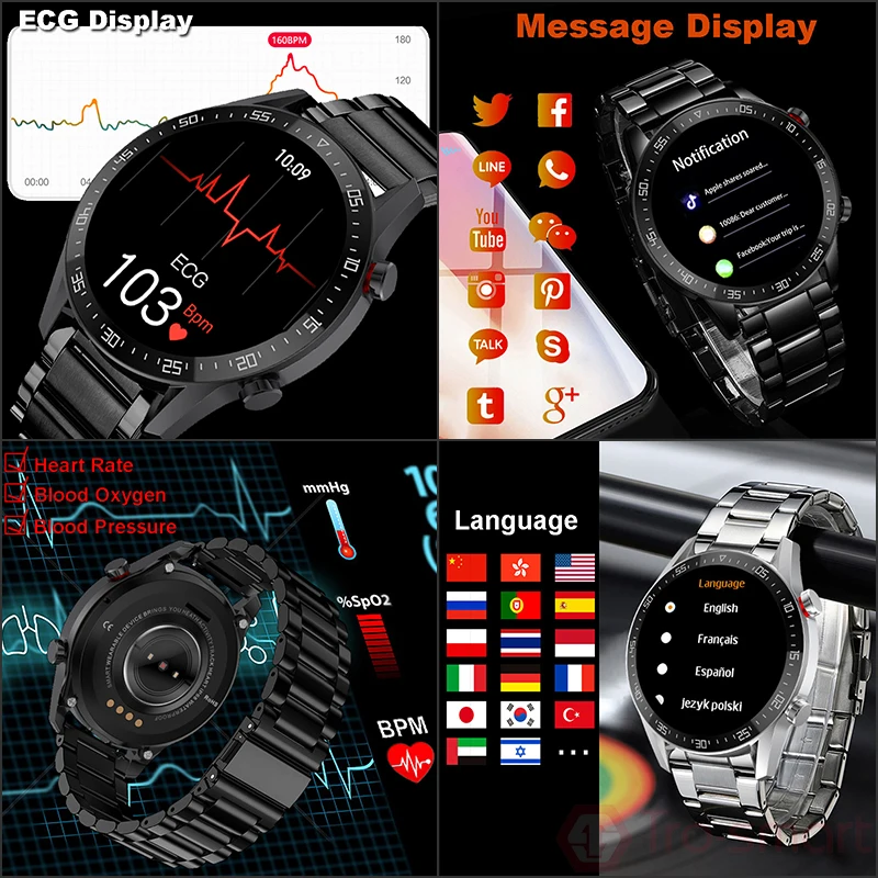 Часы наручные Trosmart Мужские Цифровые спортивные электронные светодиодные с