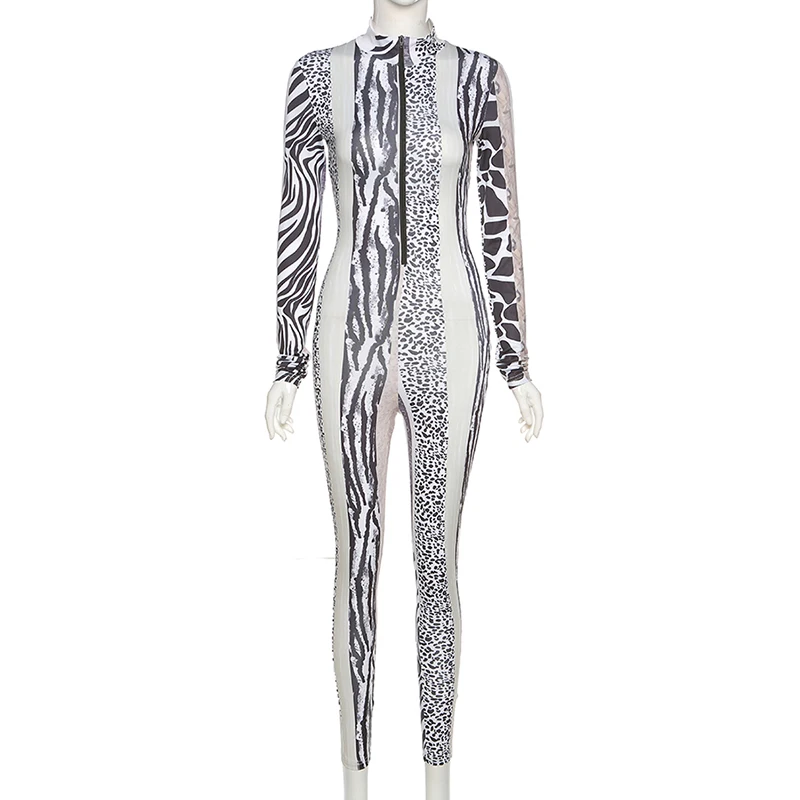 Angjulie Patchwork Leopard Pattern Printed Basic Bodycon Jumpsuit For Women Winter Streetwear Bar Nightclub Female's Overalls
Angjulie Patchwork Leopard Pattern Printed Basic Bodycon Jumpsuit For Women Winter Streetwear Bar Nightclub Female's Overalls