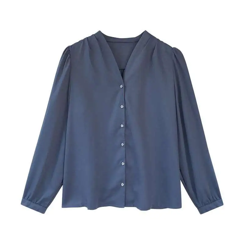 MISSKY Women Shirt OfficeLady V-Neck Chiffon Long Sleeves Button Blouse Chiffon Pure Color Blouse Top Shirts Female Casual Work
MISSKY Women Shirt OfficeLady V-Neck Chiffon Long Sleeves Button Blouse Chiffon Pure Color Blouse Top Shirts Female Casual Work