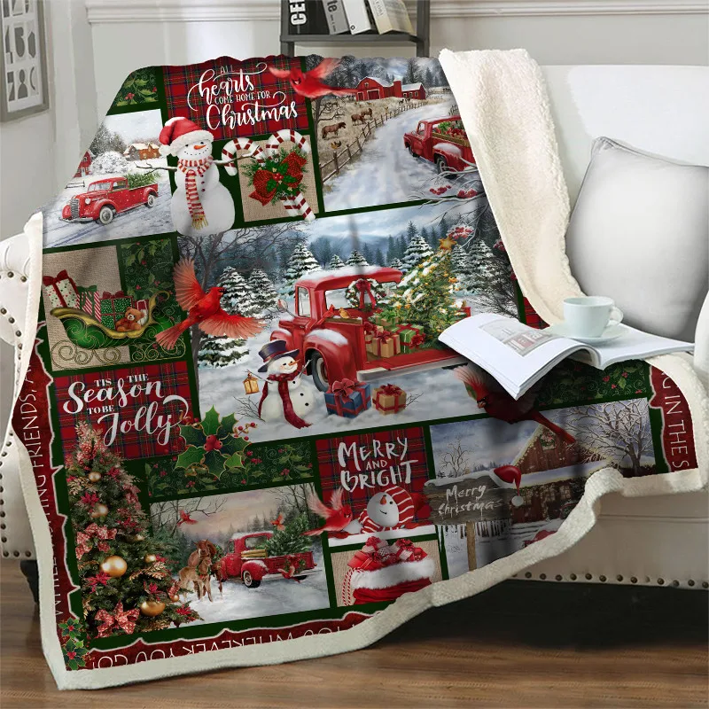 3D Red Truck Plush Throw Blanket Sherpa Fleece Bedspread Merry Christmas Gift Home Bedding Square Picnic Travel Soft Nap Blanket
3D Red Truck Plush Throw Blanket Sherpa Fleece Bedspread Merry Christmas Gift Home Bedding Square Picnic Travel Soft Nap Blanket