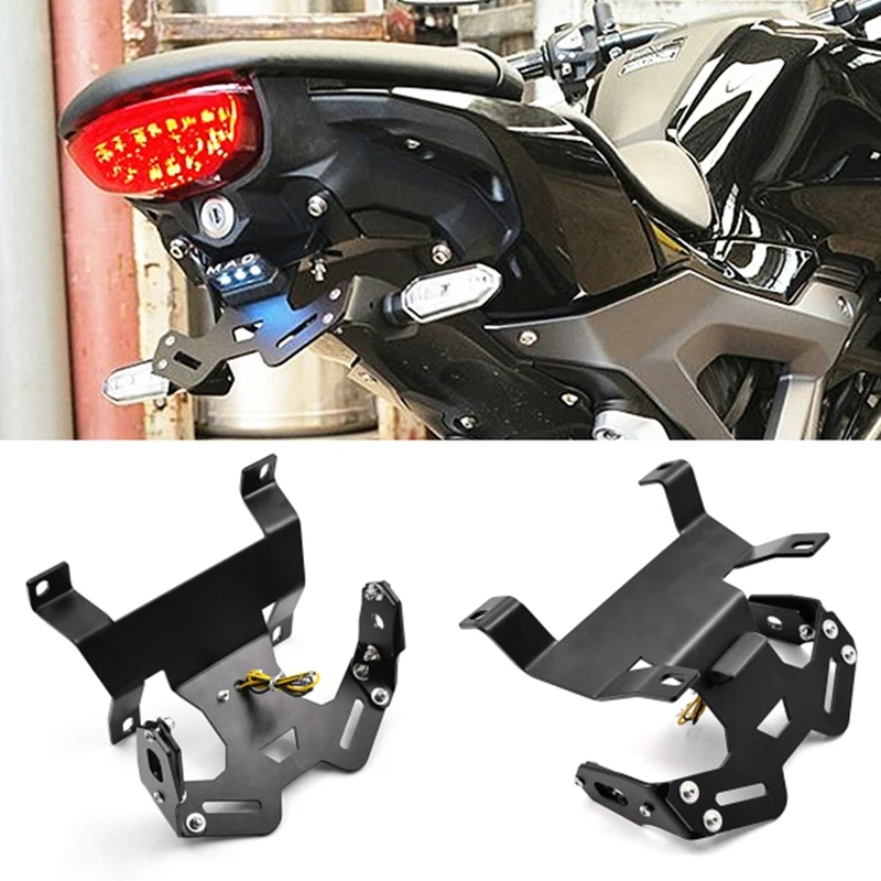 Motorcycle License Plate Bracket Holder Mount LED Light for HONDA CB125R CB250R CB300R 2018-2020 
Motorcycle License Plate Bracket Holder Mount LED Light for HONDA CB125R CB250R CB300R 2018-2020