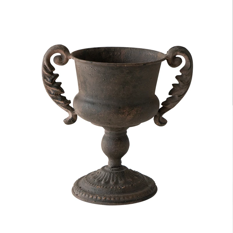 Home Furnishing Golden Rusty Iron Craft Old Colors Retro Multi-model Flower Arrangement Flower Art Antique Vase Flower
Home Furnishing Golden Rusty Iron Craft Old Colors Retro Multi-model Flower Arrangement Flower Art Antique Vase Flower