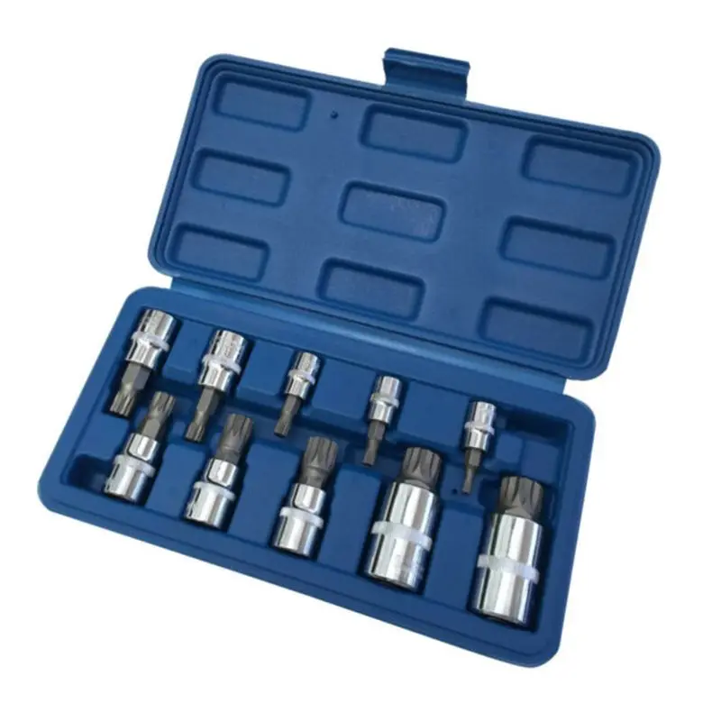 2021 New 10 Pcs XZN 12 Point Triple Square Spline Bit Socket Set Tamper Proof with Case
2021 New 10 Pcs XZN 12 Point Triple Square Spline Bit Socket Set Tamper Proof with Case