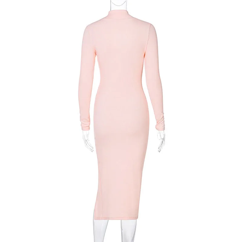NOVAINSPO Cut Out Side Split Solid Long Sleeve Ribbed Midi Dress Fashion Casual Streetwear Elegant 2021 Summer Turtleneck Outfit 
NOVAINSPO Cut Out Side Split Solid Long Sleeve Ribbed Midi Dress Fashion Casual Streetwear Elegant 2021 Summer Turtleneck Outfit