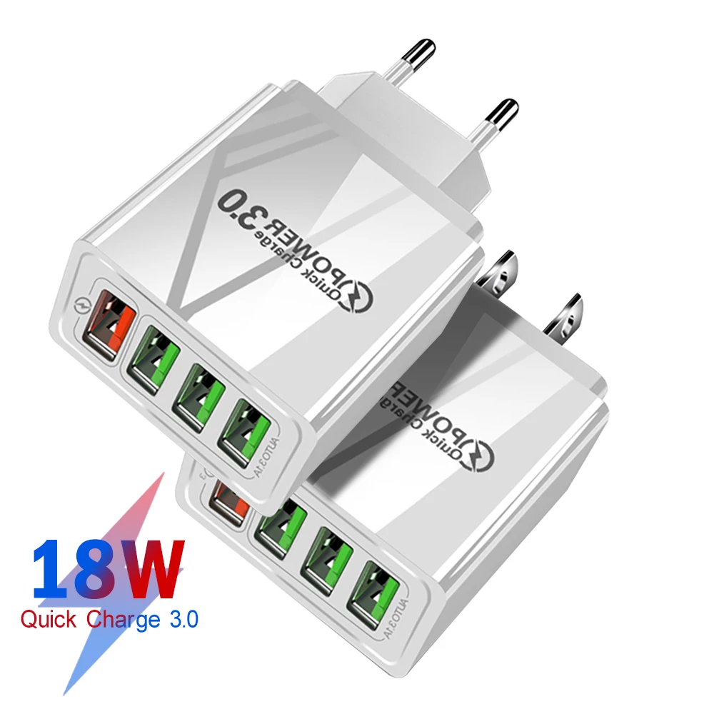 Зарядное устройство USB 18 Вт для iPhone Quick Charge 3,0, быстрое зарядное устройство для Xiaomi QC 3,0, портативное настенное зарядное устройство, адаптер дл...
Зарядное устройство USB 18 Вт для iPhone Quick Charge 3,0, быстрое зарядное устройство для Xiaomi QC 3,0, портативное настенное зарядное устройство, адаптер дл...