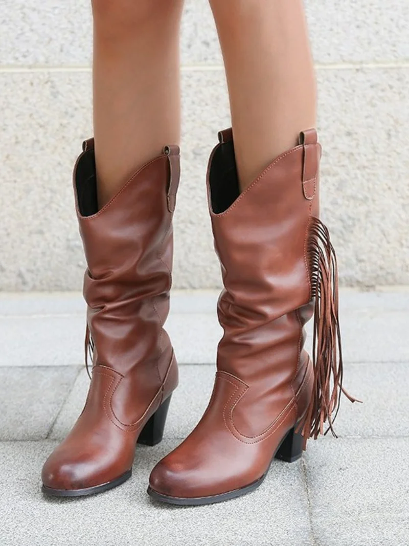 2021 New Women's Shoes Fashion Personality Elegant Pure Color PU Side Long Tassel Round Toe High Heel Fashion Boots
2021 New Women's Shoes Fashion Personality Elegant Pure Color PU Side Long Tassel Round Toe High Heel Fashion Boots