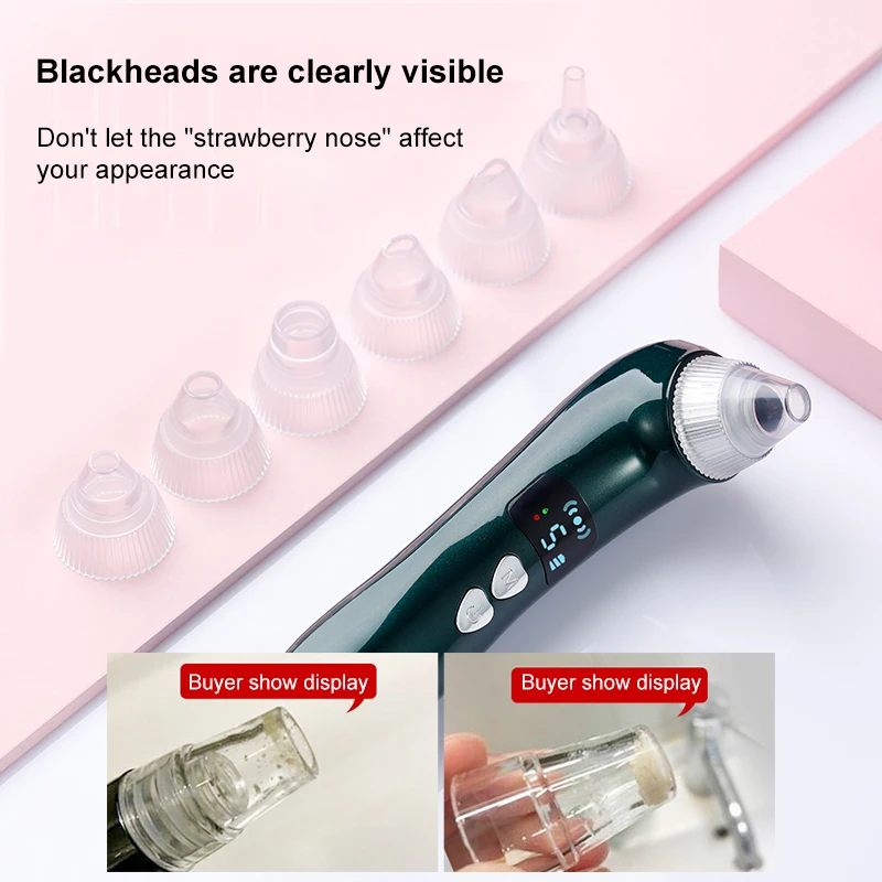 Visual Blackhead Remover Vacuum Pore Cleaner Acne Remover Electric Heating Nose Face Deep Cleansing WIFI Microscope Camera
Visual Blackhead Remover Vacuum Pore Cleaner Acne Remover Electric Heating Nose Face Deep Cleansing WIFI Microscope Camera