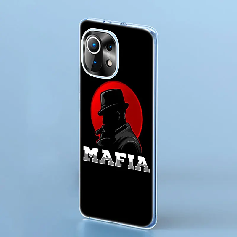 Силиконовый чехол с надписью Русский мафия для Xiaomi Mi POCO X3 GT NFC M3 F3 9T 10T Pro 11i 11T 9 9SE A1 A2