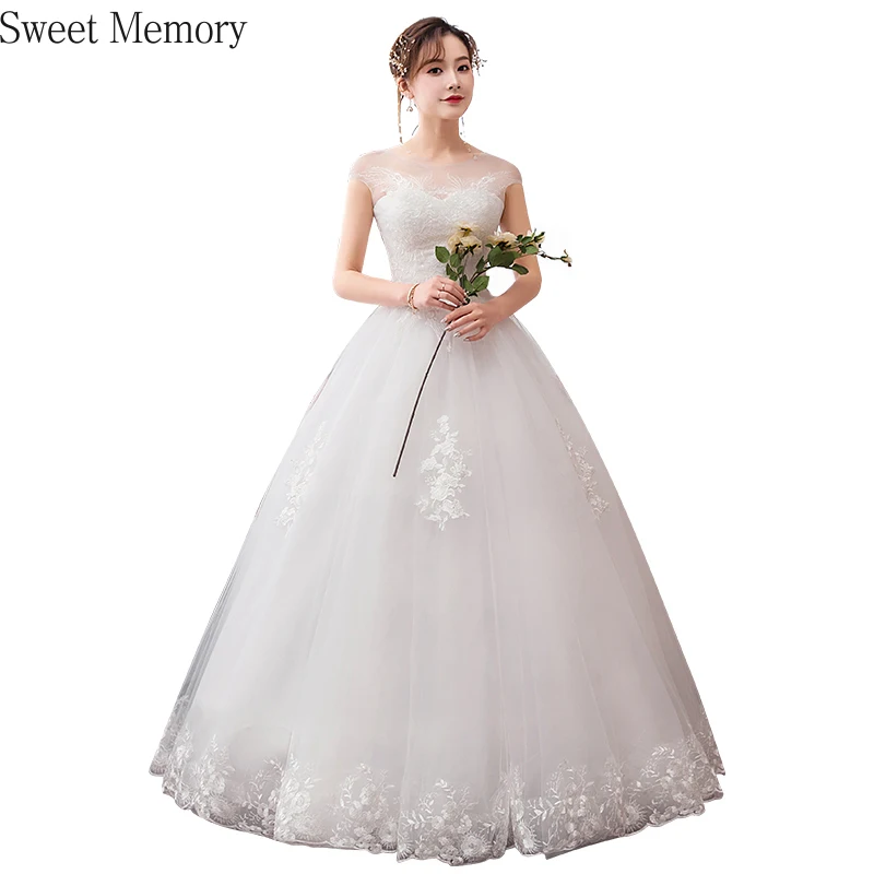 Sweet Memory 2021 Bride White Wedding Dresses Floor-Length Ball Gown Embroidery Lace Wedding Party Dress For Women Prom Gown
Sweet Memory 2021 Bride White Wedding Dresses Floor-Length Ball Gown Embroidery Lace Wedding Party Dress For Women Prom Gown