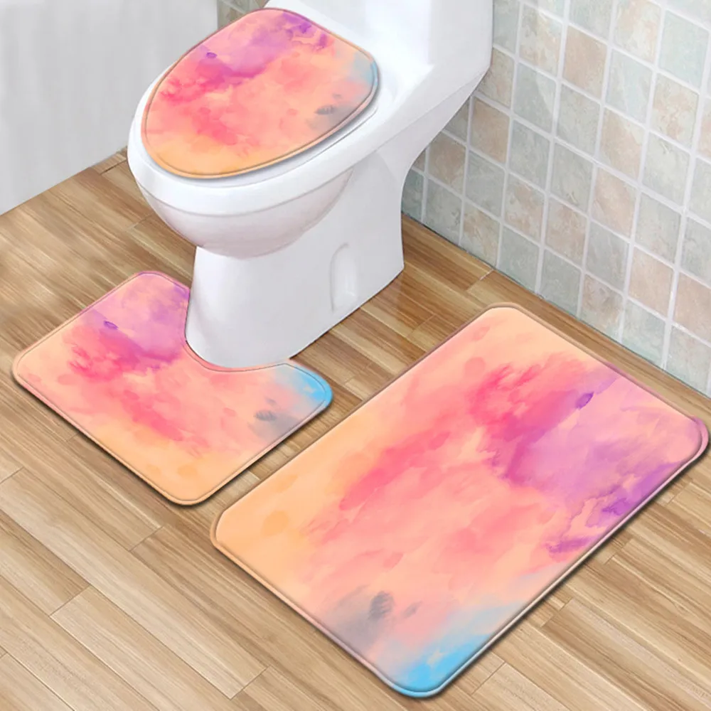 Коврик для входной двери, чехол для сиденья унитаза, набор из 3 шт. ковриков для украшения дома, ванной, нескользящий напольный коврик с принт...
Коврик для входной двери, чехол для сиденья унитаза, набор из 3 шт. ковриков для украшения дома, ванной, нескользящий напольный коврик с принт...