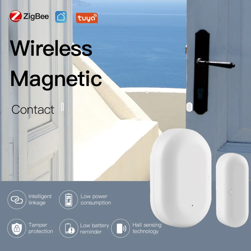 Умный детектор окон Tuya ZigBee, умный детектор для окон и дверей, работает с приложением Smart Home, с сигнализацией, датчиком удаленного мониторинга 
Умный детектор окон Tuya ZigBee, умный детектор для окон и дверей, работает с приложением Smart Home, с сигнализацией, датчиком удаленного мониторинга
