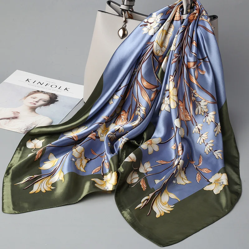 Women's Floral Fashion Headscarf Popualr Square Headkerchief For Ladies Scarf 90cm*90cm
Women's Floral Fashion Headscarf Popualr Square Headkerchief For Ladies Scarf 90cm*90cm