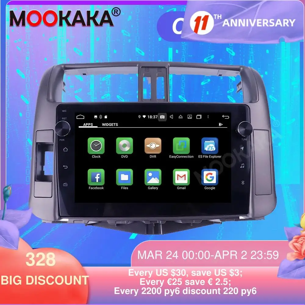 FOR Toyota Prado 2010-2013 Android10.0 128GB ROM Tesla Screen Car Multimedia Player GPS Navigation Auto Stereo Head unit Carplay
FOR Toyota Prado 2010-2013 Android10.0 128GB ROM Tesla Screen Car Multimedia Player GPS Navigation Auto Stereo Head unit Carplay