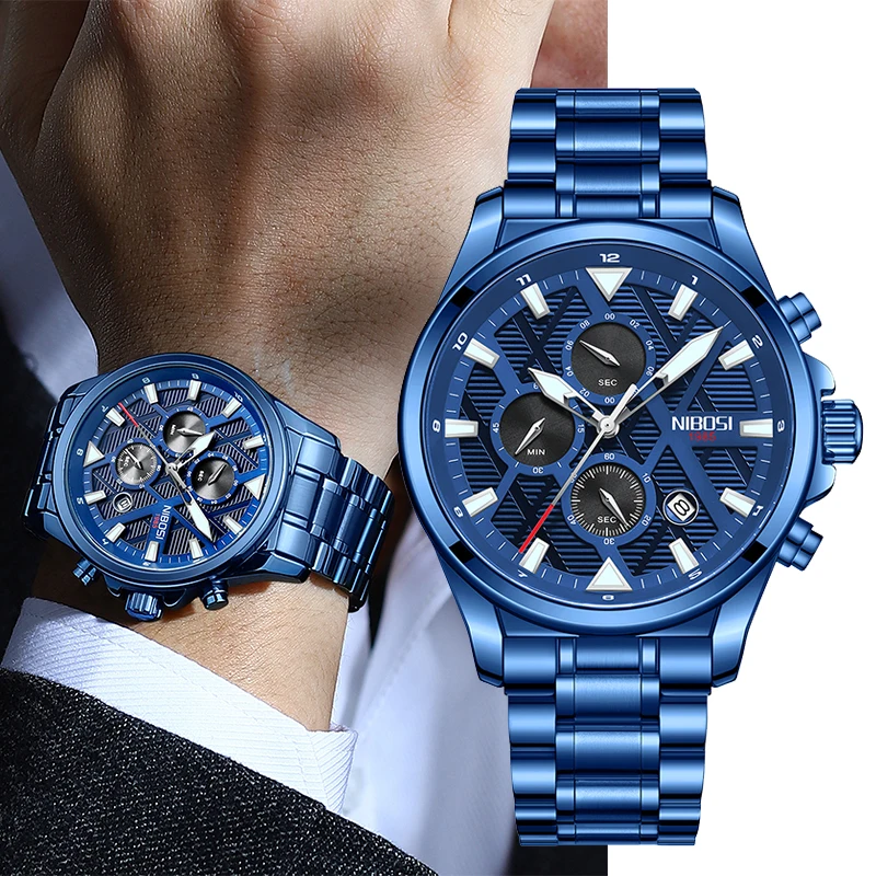 2022 New NIBOSI Watches Mens Brand Luxury Stainless Steel Waterproof Quartz Watch Chronograph Business Wristwatch Reloj Hombre
2022 New NIBOSI Watches Mens Brand Luxury Stainless Steel Waterproof Quartz Watch Chronograph Business Wristwatch Reloj Hombre
