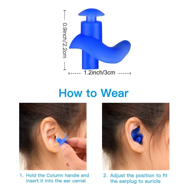 1 Pair Swimming Earplugs Soft Silicone for KIds Adults Showering Bathing Snorkeling Surfing Waterproof Anti-noise Swim Ear Plugs
1 Pair Swimming Earplugs Soft Silicone for KIds Adults Showering Bathing Snorkeling Surfing Waterproof Anti-noise Swim Ear Plugs