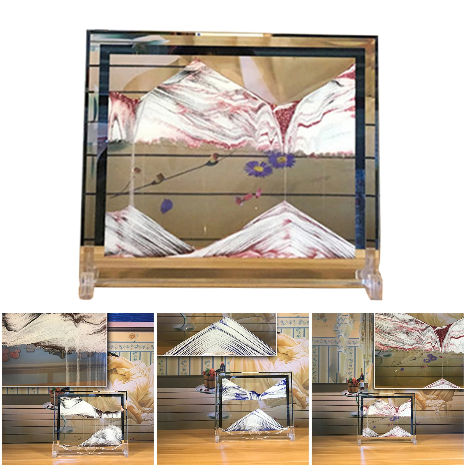 3D Landscape Moving Sand Painting Dynamic Sand Picture Flowing Sand Painting Hourglass Decor F2
3D Landscape Moving Sand Painting Dynamic Sand Picture Flowing Sand Painting Hourglass Decor F2