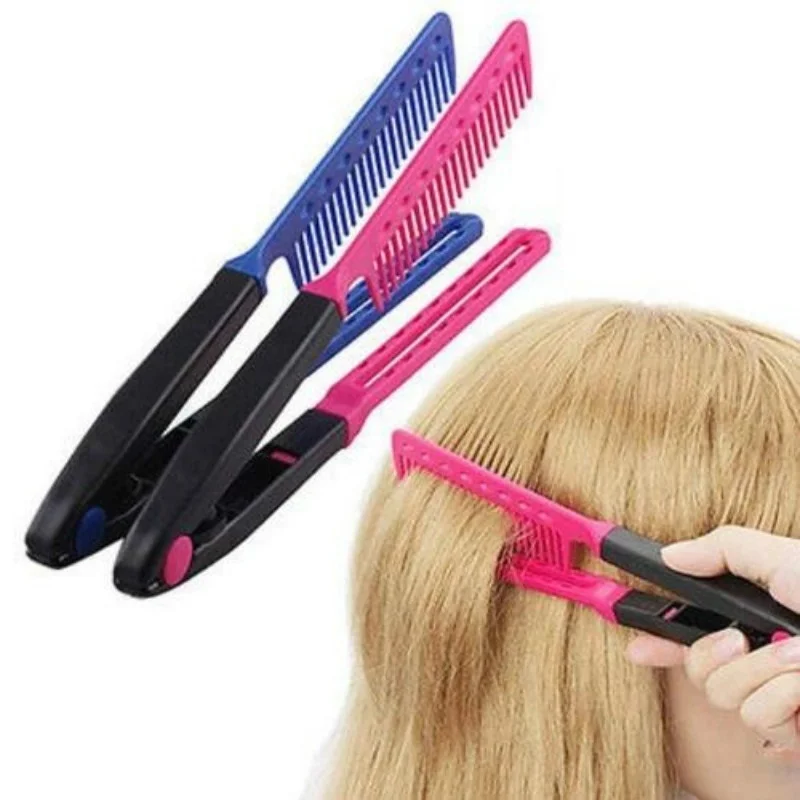Women Fashion Hair Combs V Type Hair Straightener Comb DIY Salon Haircut Hairdressing Styling Tool
Women Fashion Hair Combs V Type Hair Straightener Comb DIY Salon Haircut Hairdressing Styling Tool