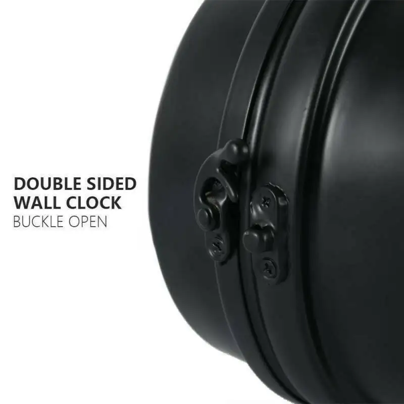 Retro Double Side Rotating Wall Clock Metal Hanging Clock Outdoor Home Garden Decor European Clock Wall Mounted With Bracket
Retro Double Side Rotating Wall Clock Metal Hanging Clock Outdoor Home Garden Decor European Clock Wall Mounted With Bracket