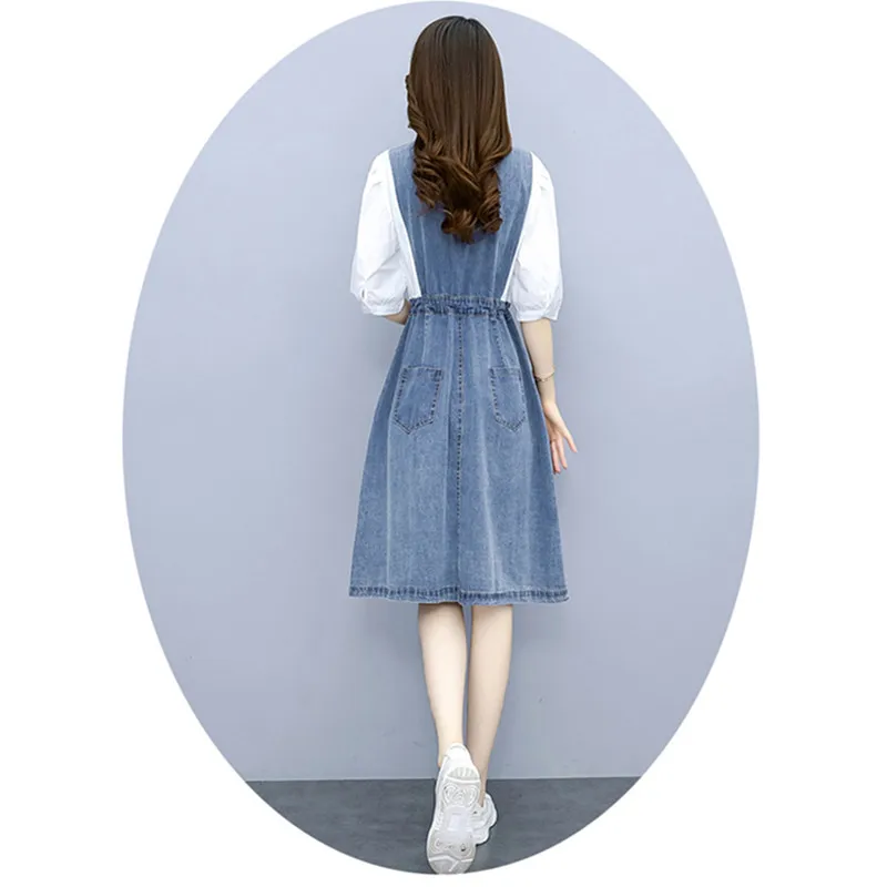 Summer Women Casual Single Button Collect Waist Slim Half Sleeve Patchwork Shirt Jeans Dresses For Females Denim Vestidos S135
Summer Women Casual Single Button Collect Waist Slim Half Sleeve Patchwork Shirt Jeans Dresses For Females Denim Vestidos S135