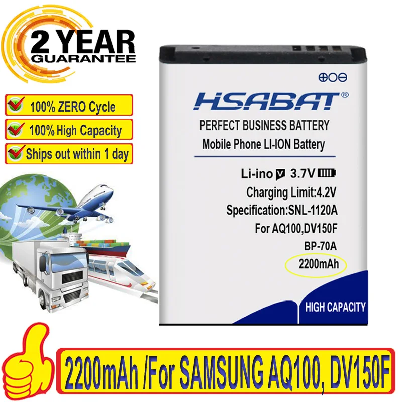 Аккумулятор для SAMSUNG AQ100 DV150F ES65 ES67 ES70 ES71 ES73 ES74 ES75 ES80 100%|Цифровые аккумуляторы| |
