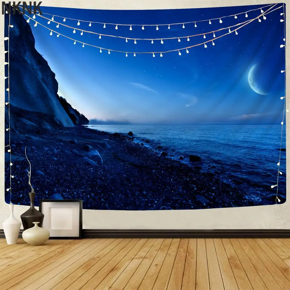 NKNK Ocean Tapestry Galaxy Wall Tapestry Moon Home Tapestrys Mountain Wall Rugs Wall Hanging Mandala Pattern Polyester Fashion
NKNK Ocean Tapestry Galaxy Wall Tapestry Moon Home Tapestrys Mountain Wall Rugs Wall Hanging Mandala Pattern Polyester Fashion