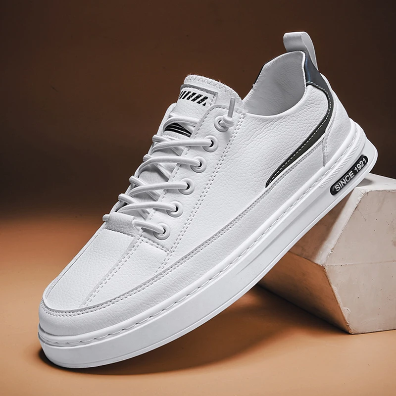 Luxury Microfiber Leather Men'n White Board Shoes Spring Breathable Men's Casual Shoes Lace-Up Thick Sole Soft Men's Sport Shoes
Luxury Microfiber Leather Men'n White Board Shoes Spring Breathable Men's Casual Shoes Lace-Up Thick Sole Soft Men's Sport Shoes