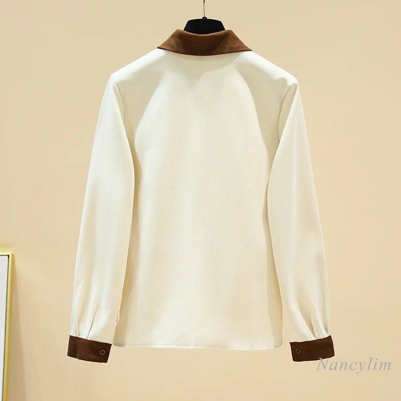 Sailor Collar Shirt Women's Clothes Long Sleeve Casual All-Match Top Blusas Mujer 2021 Spring Autumn
Sailor Collar Shirt Women's Clothes Long Sleeve Casual All-Match Top Blusas Mujer 2021 Spring Autumn