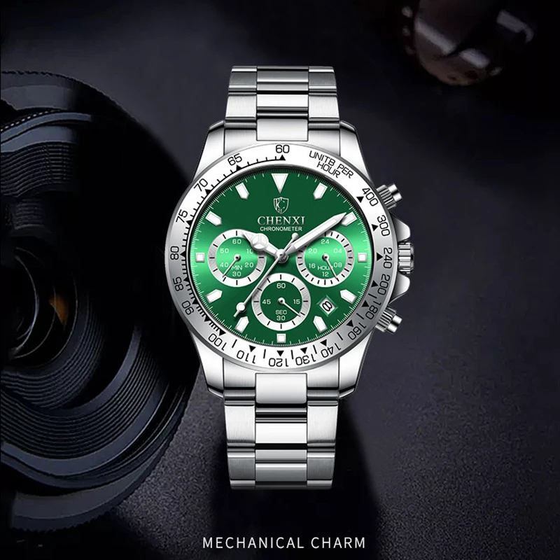 reloj hombre New CHENXI Men's Watch Gold Stainless Steel Business Watch Men Big Dial Luminous Casual Quartz Clock Male Watches
reloj hombre New CHENXI Men's Watch Gold Stainless Steel Business Watch Men Big Dial Luminous Casual Quartz Clock Male Watches