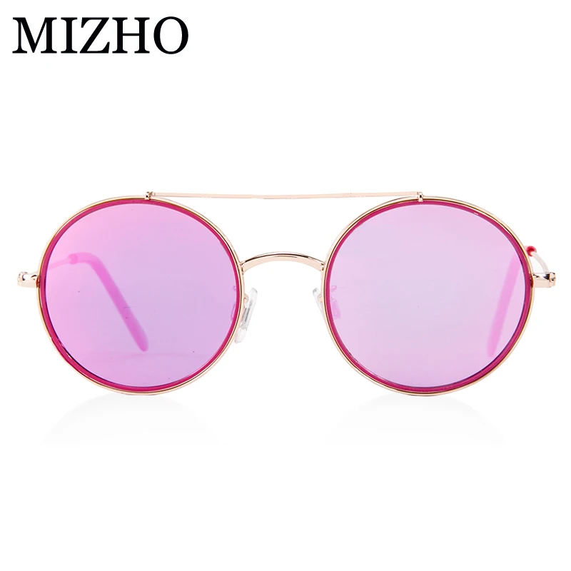 

MIZHO 17G Copper Light Weight Superstar Kid Sunglasses Girl Polarized Round UV Protection Glasses Children Boys High Quality