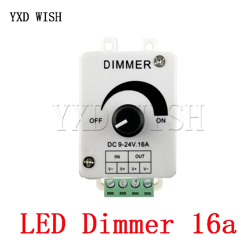 LED Dimmer Switch DC 12V 16A Adjustable Brightness Lamp Bulb Strip Driver Single Color Light Power Supply Controller Dimmers
LED Dimmer Switch DC 12V 16A Adjustable Brightness Lamp Bulb Strip Driver Single Color Light Power Supply Controller Dimmers