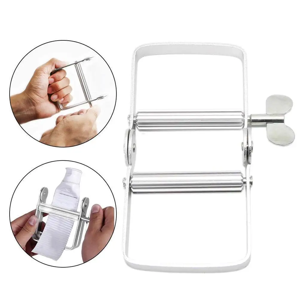 Sliver Aluminum Manual Tube Squeezer Toothpaste Dispenser Squeezer Coloring Squeezing Cream Wringer Hair Tube C2R1
Sliver Aluminum Manual Tube Squeezer Toothpaste Dispenser Squeezer Coloring Squeezing Cream Wringer Hair Tube C2R1