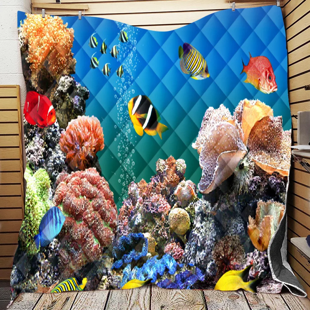 Custom Underwater Fish Dolphin Quilt Blanket Kids Adult Bedding Throw Soft Warm Thin Blanket With Cotton Quilt
Custom Underwater Fish Dolphin Quilt Blanket Kids Adult Bedding Throw Soft Warm Thin Blanket With Cotton Quilt
