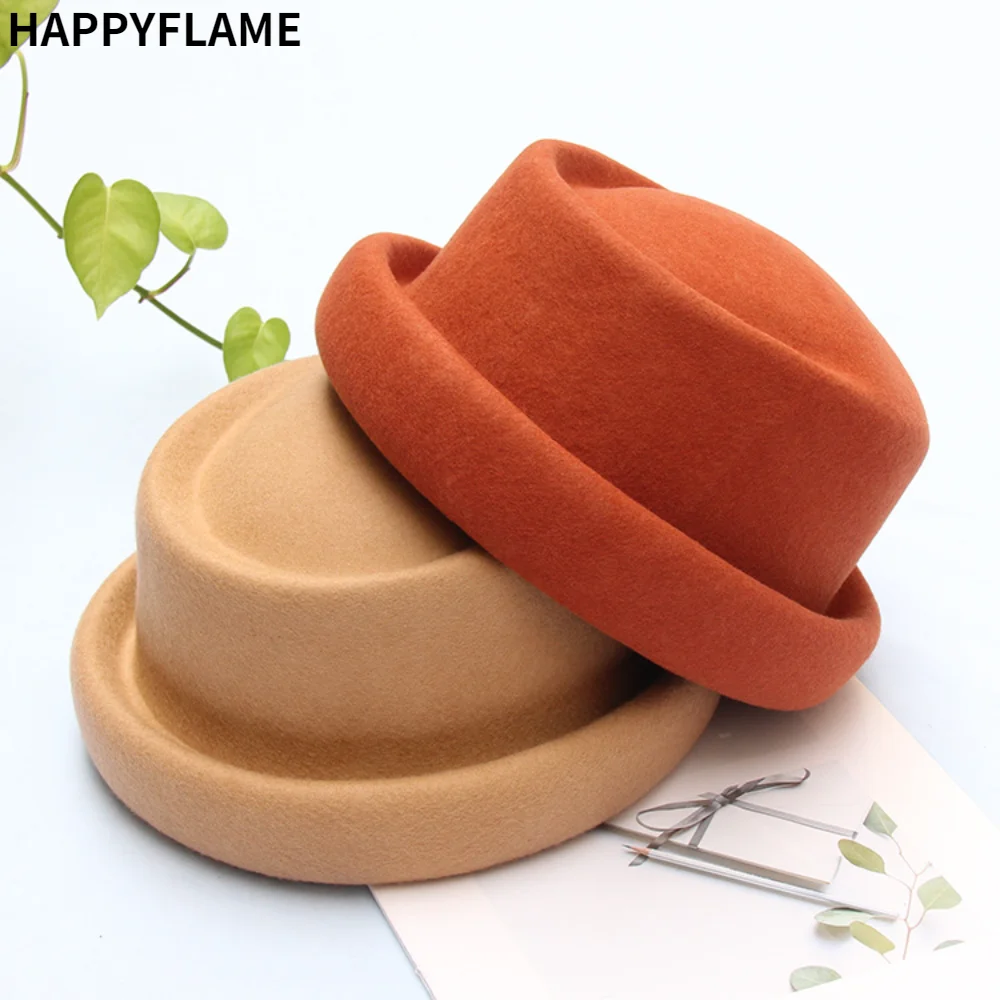 New Fashion Short Brim Felt Fedoras Hat Solid Color Sombrero Trilby Gentleman Fedora Bowler Hat Concave Shape Fedoras for Women
New Fashion Short Brim Felt Fedoras Hat Solid Color Sombrero Trilby Gentleman Fedora Bowler Hat Concave Shape Fedoras for Women