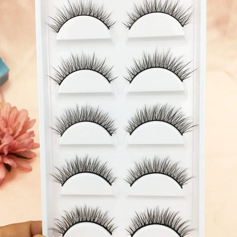YOKPN New 5 Pairs Eyelashes 3D Multilayer Natural Fake Eyelashes Full Handmade Cross-tail Long Eyelashes Makeup Tools
YOKPN New 5 Pairs Eyelashes 3D Multilayer Natural Fake Eyelashes Full Handmade Cross-tail Long Eyelashes Makeup Tools