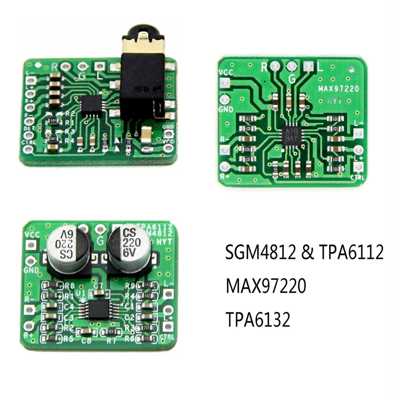 SGM4812 TPA6132 MAX97220 Differential Balanced Headphone Amplifier Module BSG
SGM4812 TPA6132 MAX97220 Differential Balanced Headphone Amplifier Module BSG