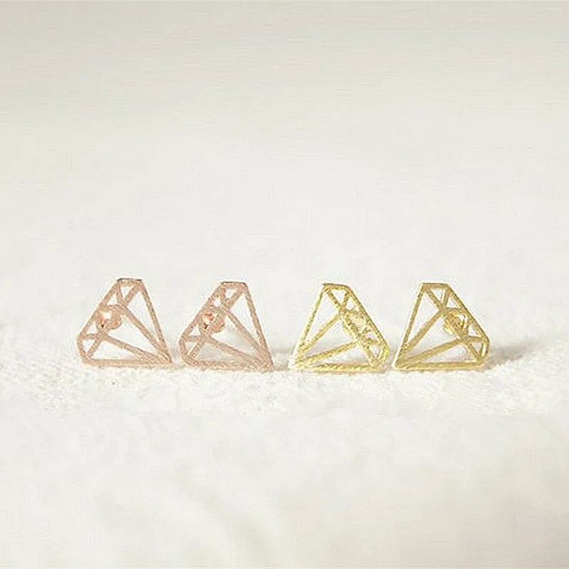 Модные плоские серьги-гвоздики с мультяшным рисунком для женщин