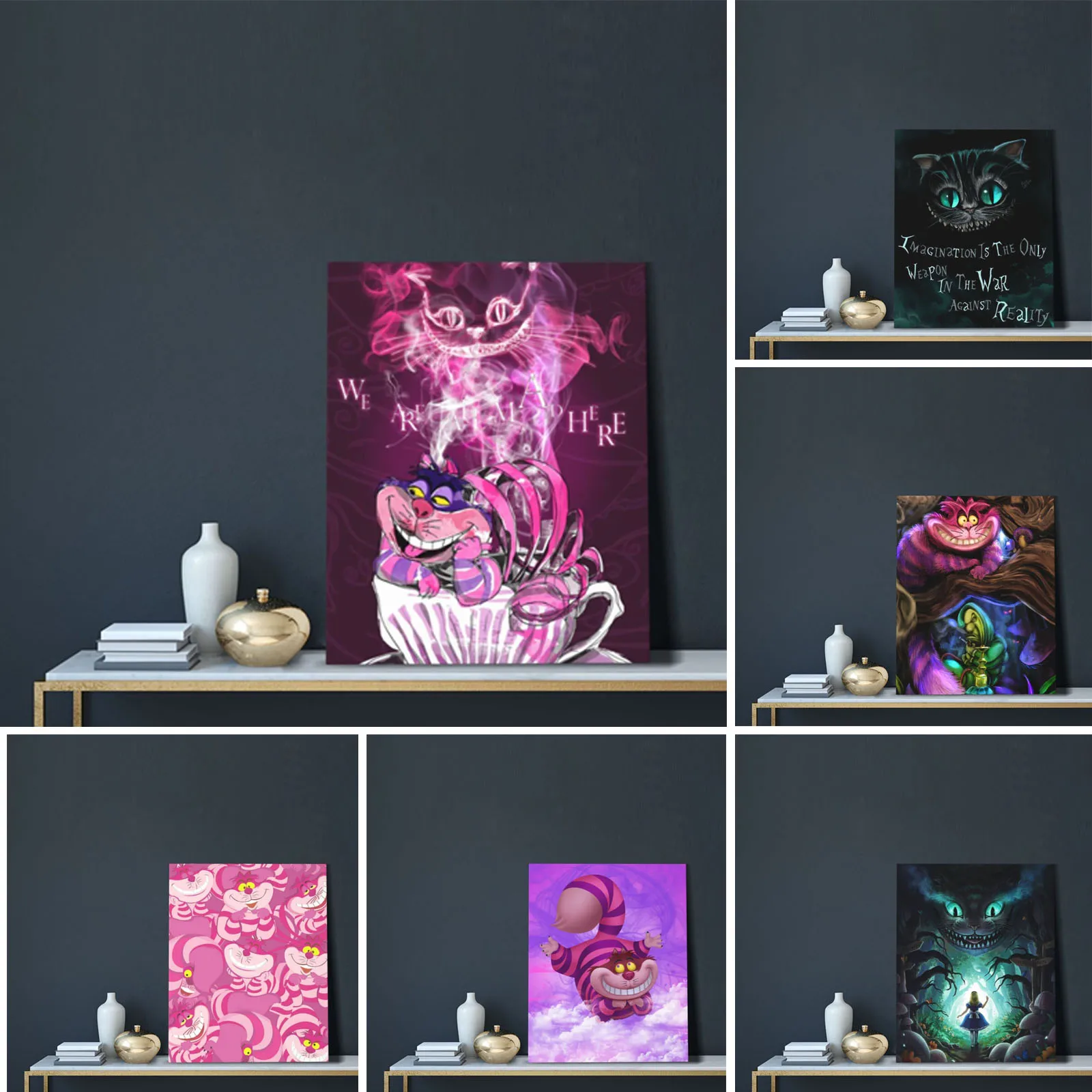 Cheshire Cat Decorative Painting, Canvas Art Oil Painting, for Bedroom Living Decoration
Cheshire Cat Decorative Painting, Canvas Art Oil Painting, for Bedroom Living Decoration