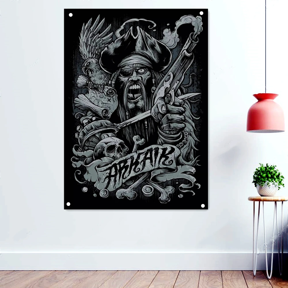 Jolly Rouge Poster Pirate Flag Skull Art Banners Polyester High Quality Printed Print Painting Tapestry Vintage Wall Decor A1
Jolly Rouge Poster Pirate Flag Skull Art Banners Polyester High Quality Printed Print Painting Tapestry Vintage Wall Decor A1