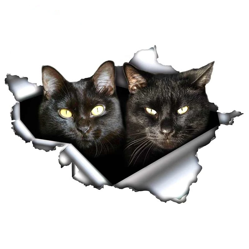 Boutique Black Cats Car Sticker Torn Metal Decal 3D Reflective Stickers Waterproof Car Couple Decal KK13*9cm
Boutique Black Cats Car Sticker Torn Metal Decal 3D Reflective Stickers Waterproof Car Couple Decal KK13*9cm