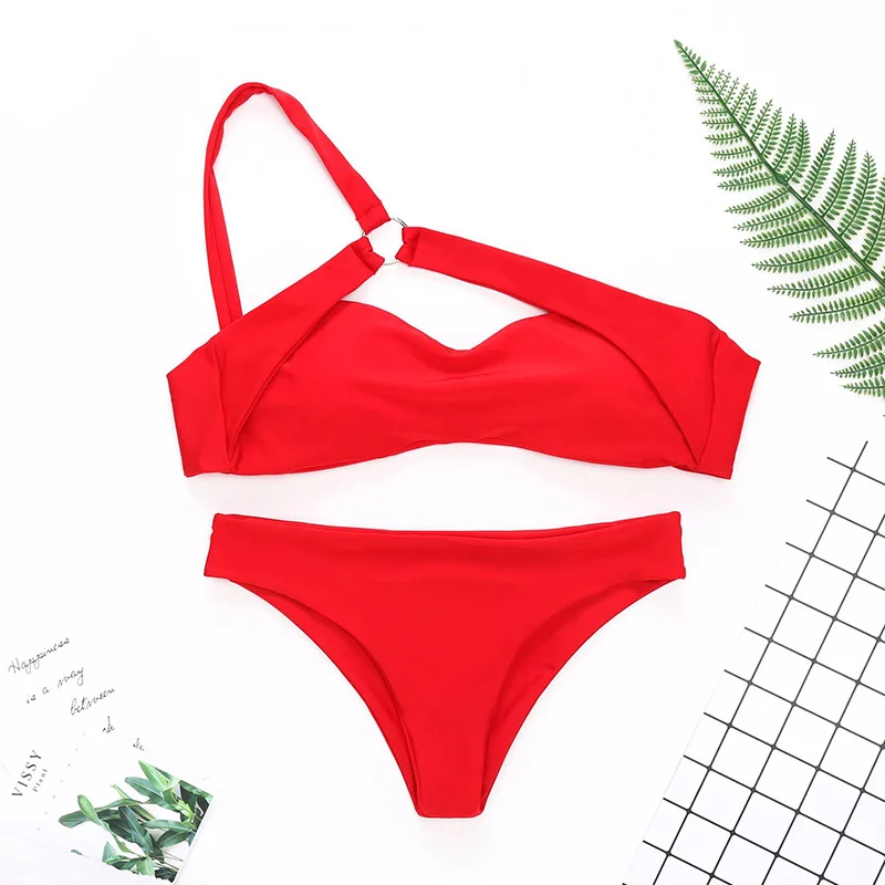 Sexy One Shoulder Bikini 2021 Leopard Swimsuit Red Swimwear Women Push Up Bikinis Set Brazilian Beach Wear Swim for Bathing Suit
Sexy One Shoulder Bikini 2021 Leopard Swimsuit Red Swimwear Women Push Up Bikinis Set Brazilian Beach Wear Swim for Bathing Suit