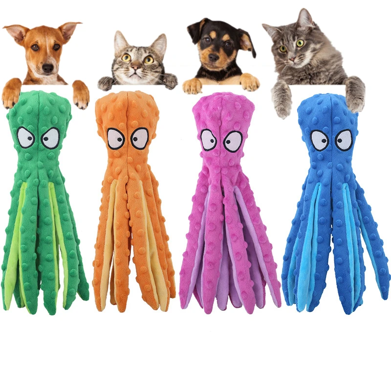 New Pet Plush Toy Dog Puzzle Bite-resistant Squeak Toy Octopus Shape Large Medium and Small Dog Supplies
New Pet Plush Toy Dog Puzzle Bite-resistant Squeak Toy Octopus Shape Large Medium and Small Dog Supplies